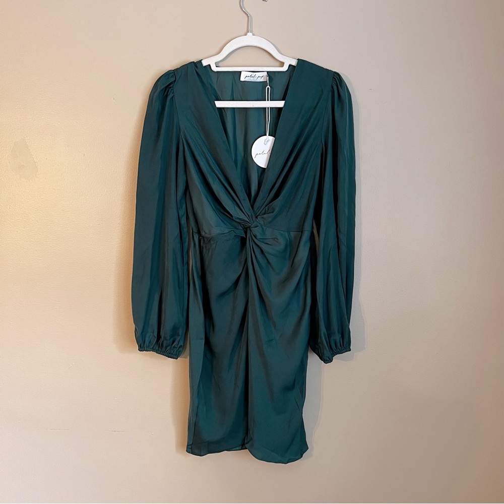 NWT Petal & Pup Emerald Green Wrap Dress